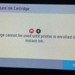 hp instant ink error