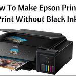 How to Print Without Black Ink On An Epson Printer