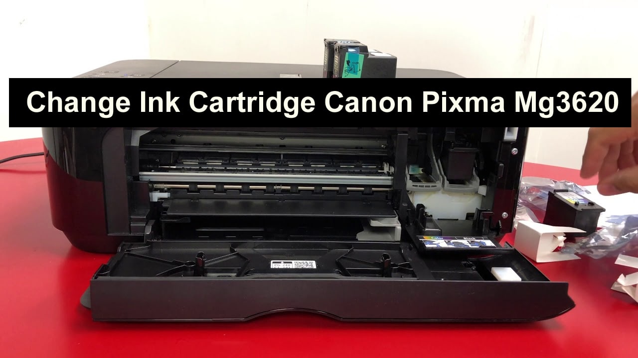 Change Ink Cartridge Canon Pixma Mg3620