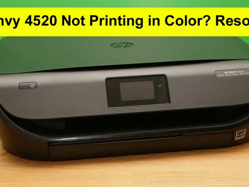 HP Envy 4520 Not Printing in Color