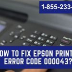 Epson Printer Code 000043