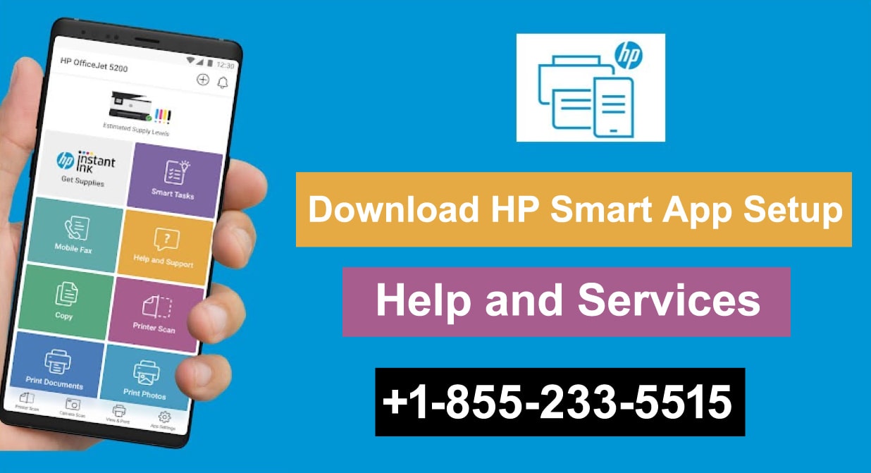 HP Smart App Setup Support 1-855-233-5515 App Download