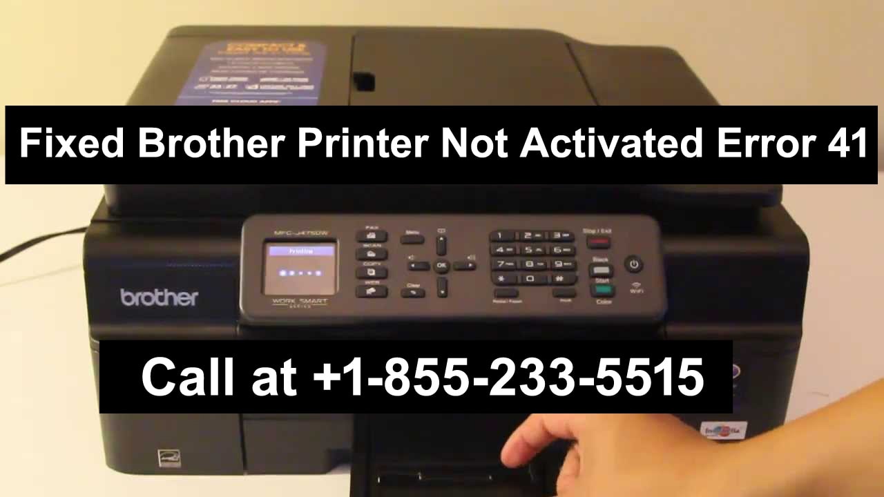 Brother Printer Not Activated Error 41