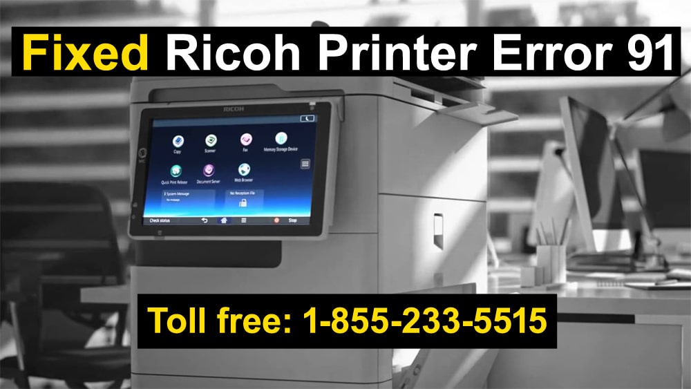 Ricoh Printer Error 91