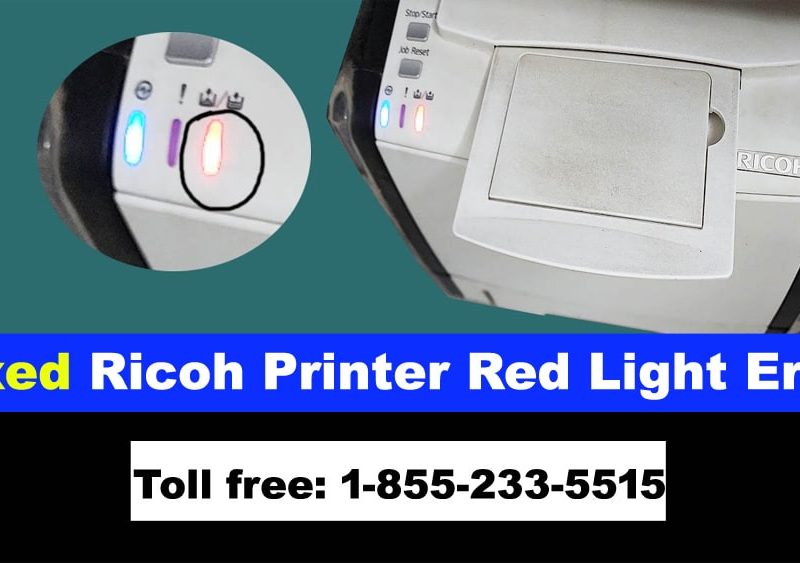 Ricoh Printer Red Light Error