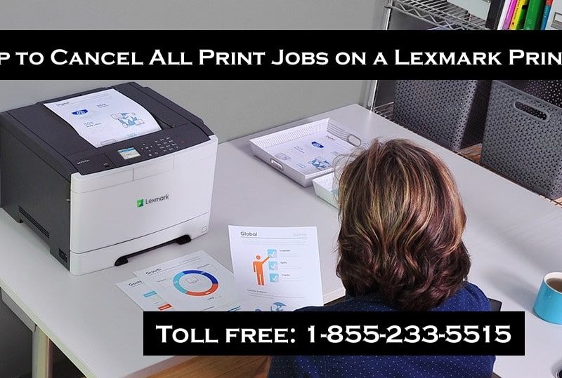 Cancel All Print Jobs on a Lexmark Printer