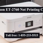 Epson ET-2760 Not Printing Color